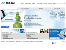 Tablet Screenshot of hectas.nl